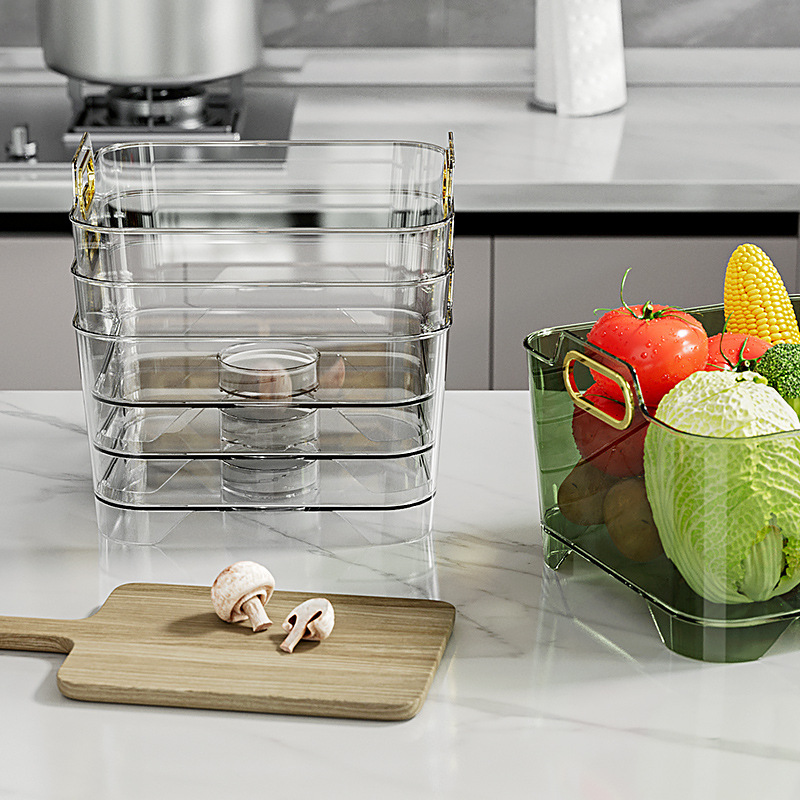 Transparent light luxury kitchen sink, kitchen vegetable basket, vegetable washing basket, water drawing, water leakage, water filter basket, fruit plate drainage Application Scenario