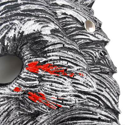 School Birthday Pu Soft Glue Bar Makeup Prom Wolf Head Werewolf Animal Red Tooth Wolf Mask Application Scenario