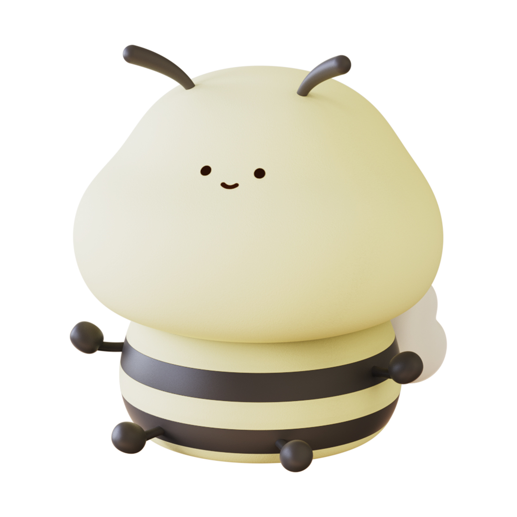 Little bee cartoon cute office decoration, stress-relieving toys, night lights, seven-color lights, workstation desktop Item Picture
