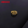 Chuangmei Jewelry's gold-plated car flower crown ring, a light luxury and individual open-mouth ring, a simple and niche Instagram influencer ring Application Scenario