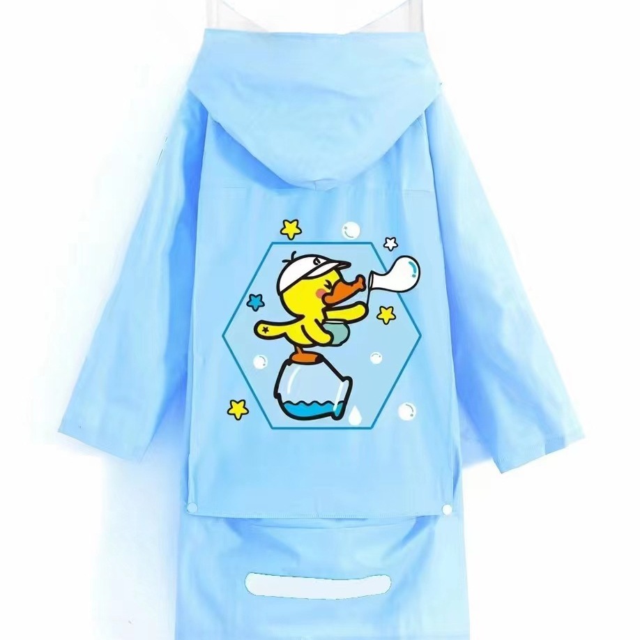 The new TPV children's raincoat is cute and adorable. It's super cute for both boys and girls. The raincoat has a large brim and an extended backpack space details Picture