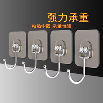Hook wall hanging wall perforation-free coat hanging hook Paste dormitory bearing non trace nail rack Strong adhesive adhesive hook