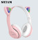 跨境新款猫耳朵头戴式蓝牙耳机ST71M 可折叠跑步运动时尚蓝牙耳机图