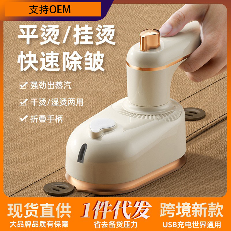 跨境便携迷你小型家用平挂烫电熨斗大功率蒸汽干湿两用挂烫机批发