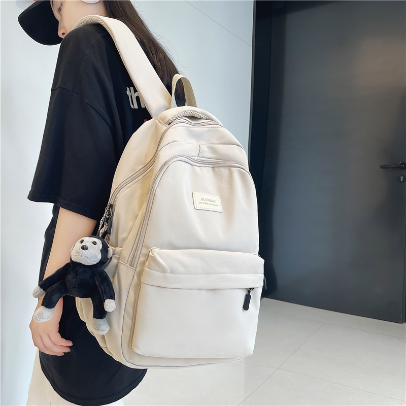 Schoolbag for female college students, Korean style, trendy, large-capacity, high school girls, junior high school students, Japanese-style computer backpack for girls details Picture
