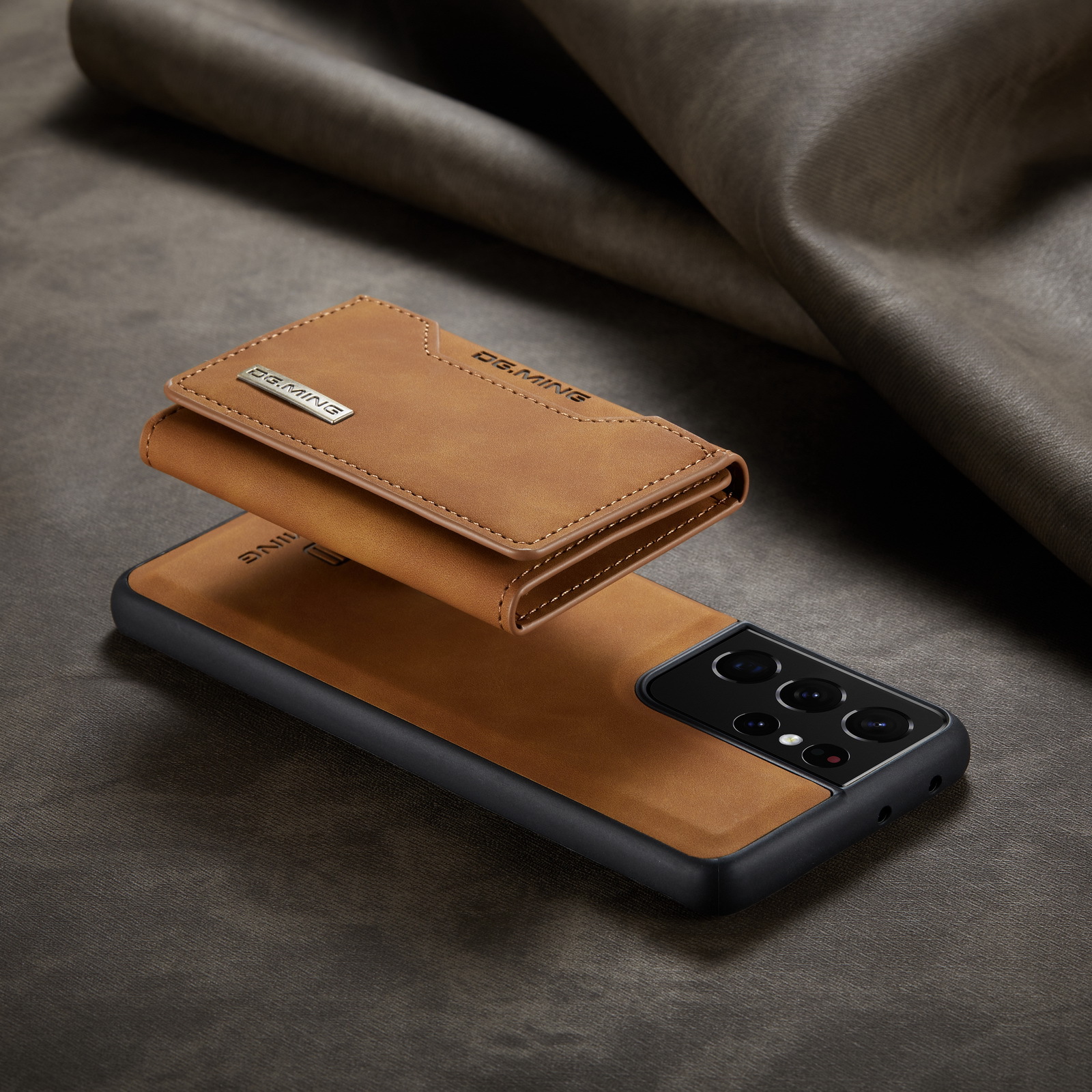 Factory Direct M2 for Samsung S21 Ultra Magnetic card phone case S23 Ultra protective leather case Specification drawing