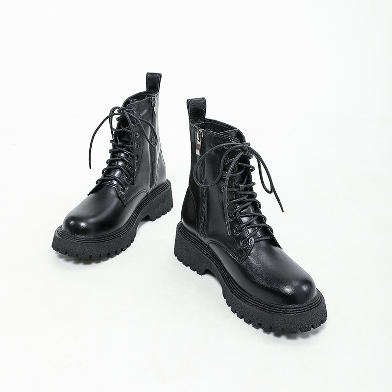 女式皮靴实物图