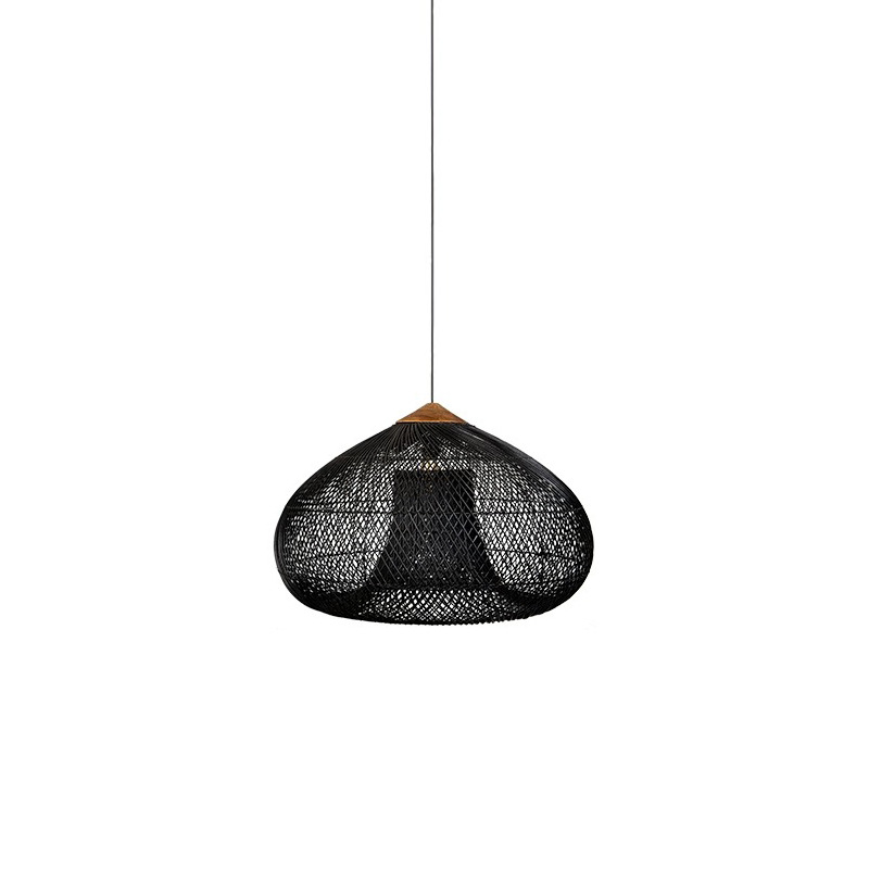 Southeast Asia Rattan Art Chandelier Japanese Restaurant Chandelier Custom Homestay Tea Room Zen Retro Rattan Hand-Woven Lights Item Picture