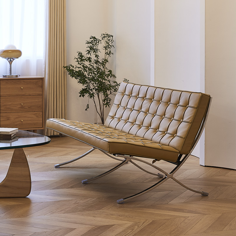 巴塞罗那椅设计师复古真皮现代简约Barcelona客厅单人休闲沙发椅详情图4