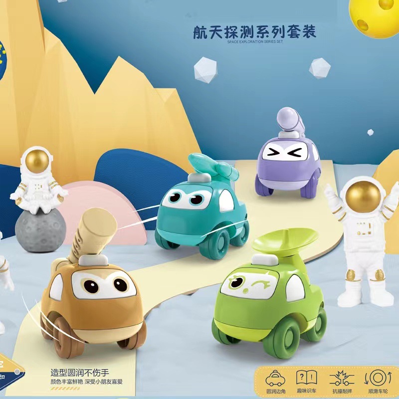 Douyin Hot Children's Toy Car Boy Inertial Car Fire Engineering Car 1-2-3 New Treasure Toy Set details Picture