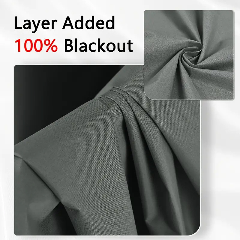 Cross-border foreign trade Amazon solid color full blackout curtain customization Temu AliExpress curtain wholesale Specification image