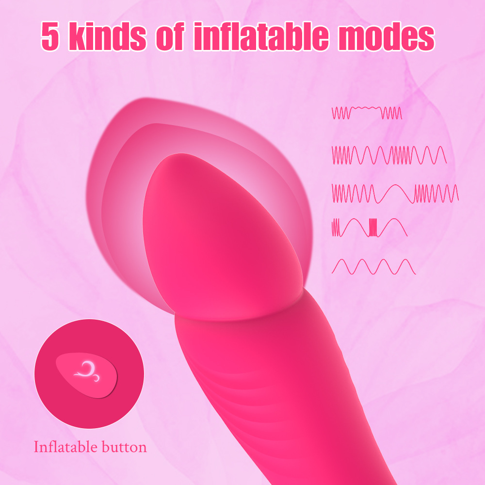 Ring inflatable vibration stick magnetic attraction charging 9-frequency vibration 5-frequency inflatable masturbation Application Scenario