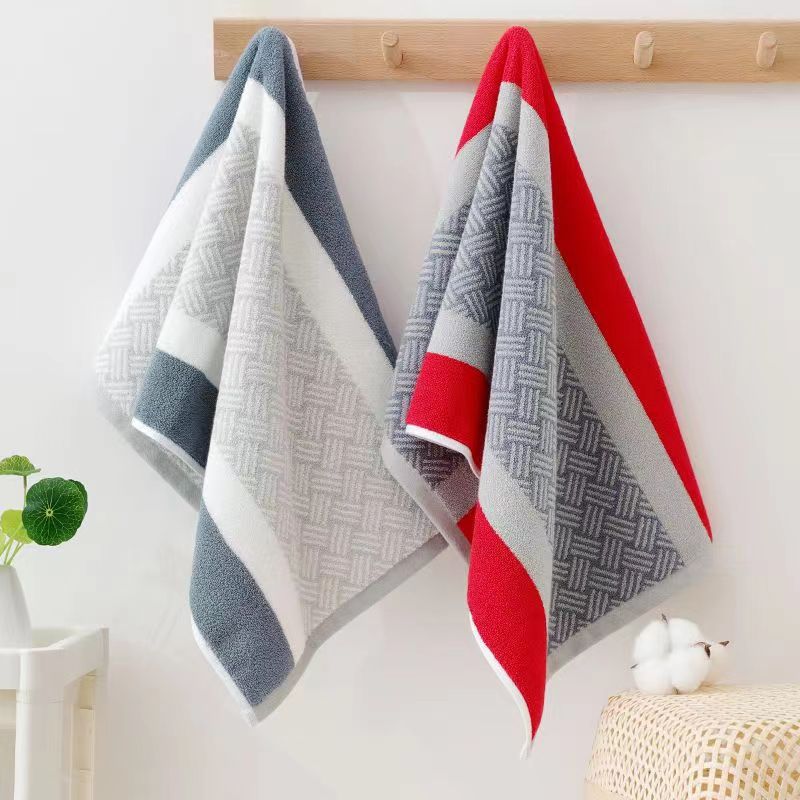 Hengyuanxiang 2GT8843 wholesale dyed tea towel, all-cotton pure cotton towel thickened, enlarged, dark color, dirt-resistant and non-shedding Specification image