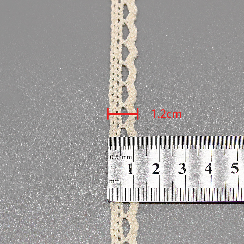 High-quality cotton thread lace tablecloths, sofa covers, accessories, quilt covers, skirts, clothing, hollowed-out dog tooth flower edge accessories pic 2