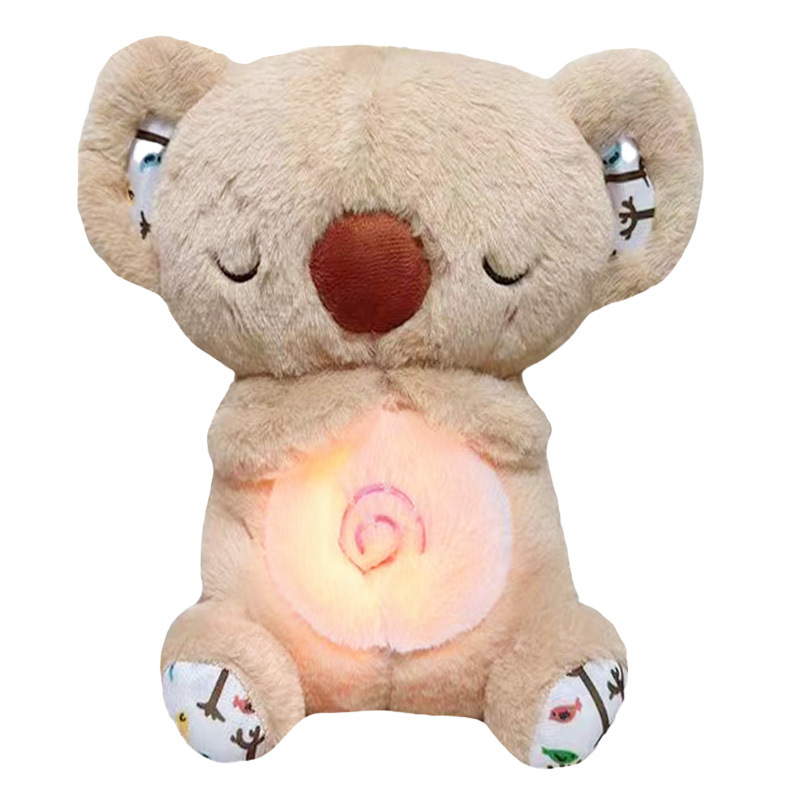 Cross-border new product: Breathing Bear Little Otter plush Toy, Glowing Audio, Children's Soothing and lulling Doll in stock Specification drawing