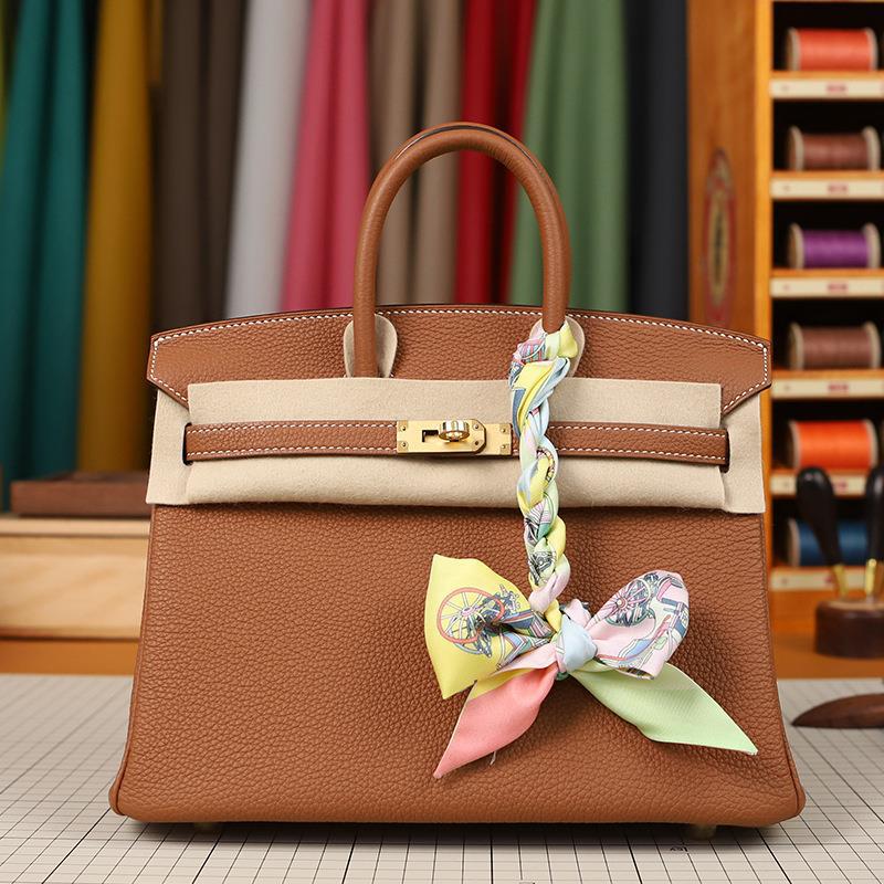 Togo Lychee Print Birkin Bag Handmade Beeswax Line Imported Tc Calfskin Premium Leather Women's Bag Bk Handbag Specification drawing