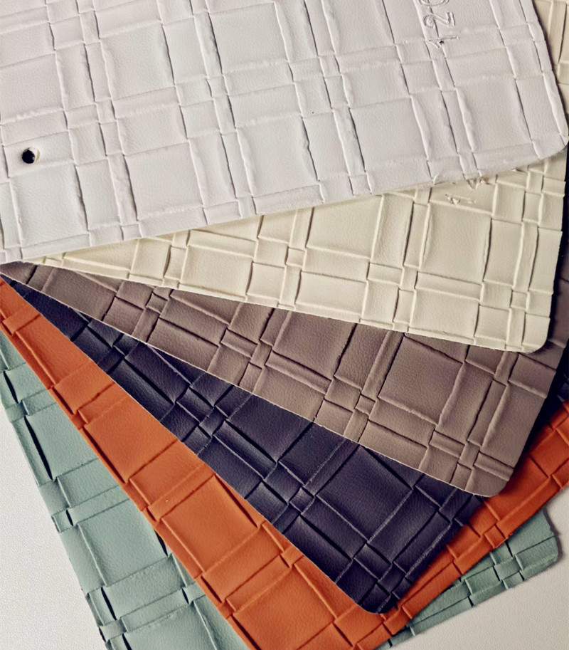 Woven sofa leather fabric, PVC leather throw pillows, bags, car interiors, soft and hard packages, waterproof and scratch-resistant leather Application Scenario