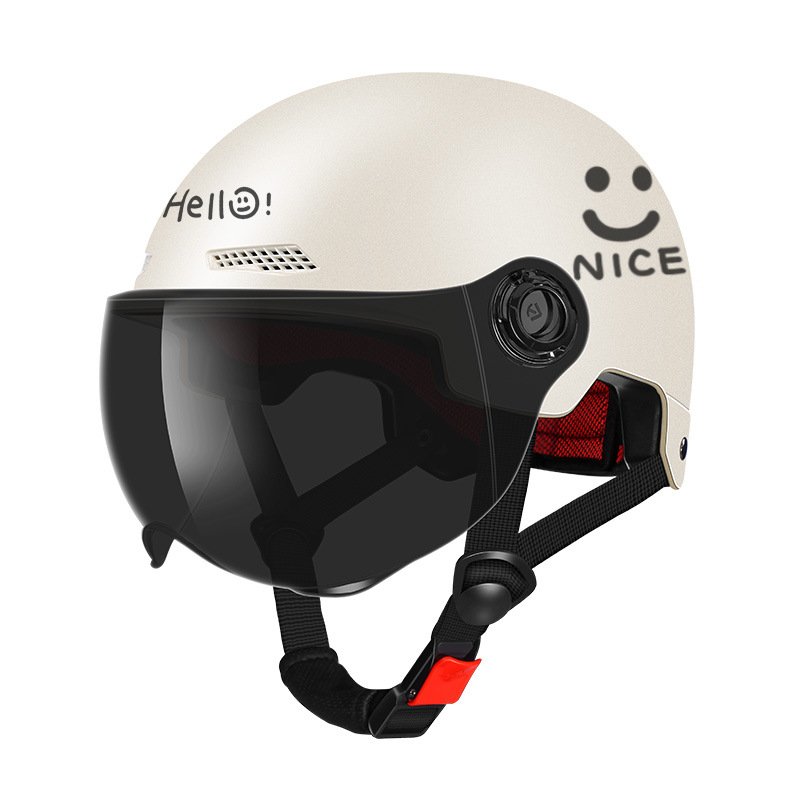 3C certified helmet electric vehicle female new national standard summer sun protection Harley motorcycle male helmet summer four seasons half helmet details Picture