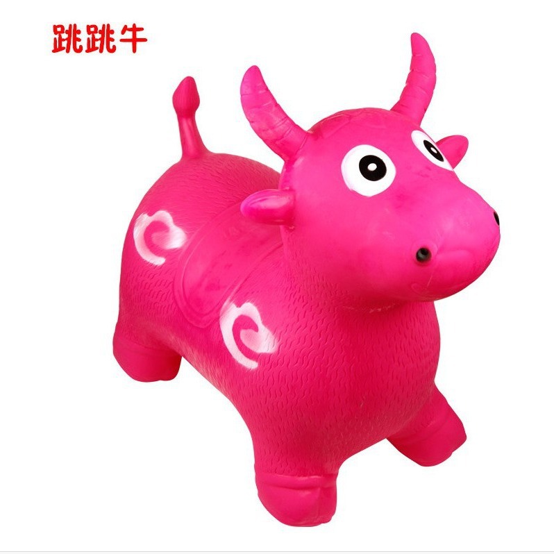 Children's toys inflatable deer, rubber pony, calf sensory integration toys can be ridden, jumping horse, jumping deer animals details Picture