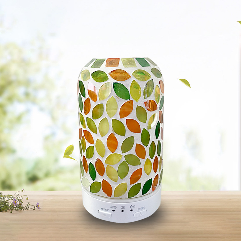 Mosaic Ceramic 360-Degree Rotating Aromatherapy Machine Humidifier Diffuser Essential Oil Perfume Lamp Smoke Stove Gift Wholesale