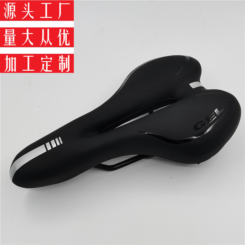 The mountain bike seat cushion is soft, thickened, comfortable, and made of silicone. The riding equipment is highly elastic, and the seat cushion is hollowed-out