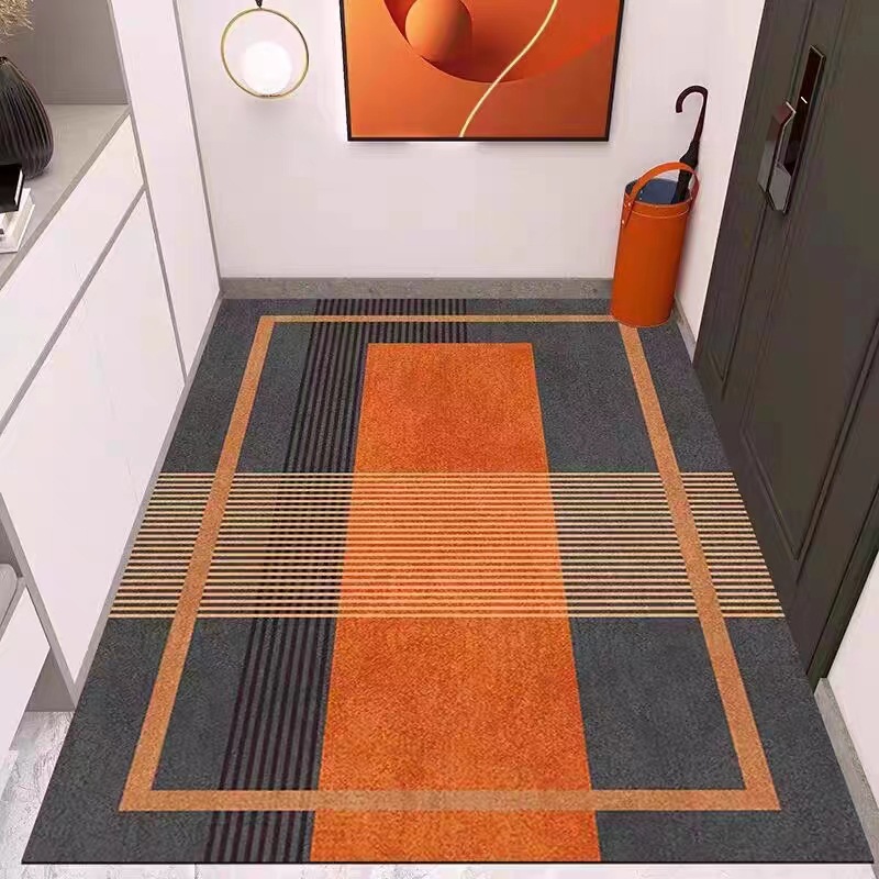 Nordic minimalist diatom mud floor MATS, home bathroom floor MATS, entrance door MATS for the foyer, bathroom water-absorbing and dirt-resistant floor MATS Application Scenario