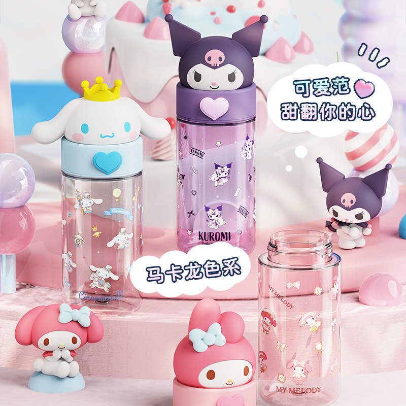 500ml adult children fashion simple cartoon animation figure Sanrio space plastic cup details Picture