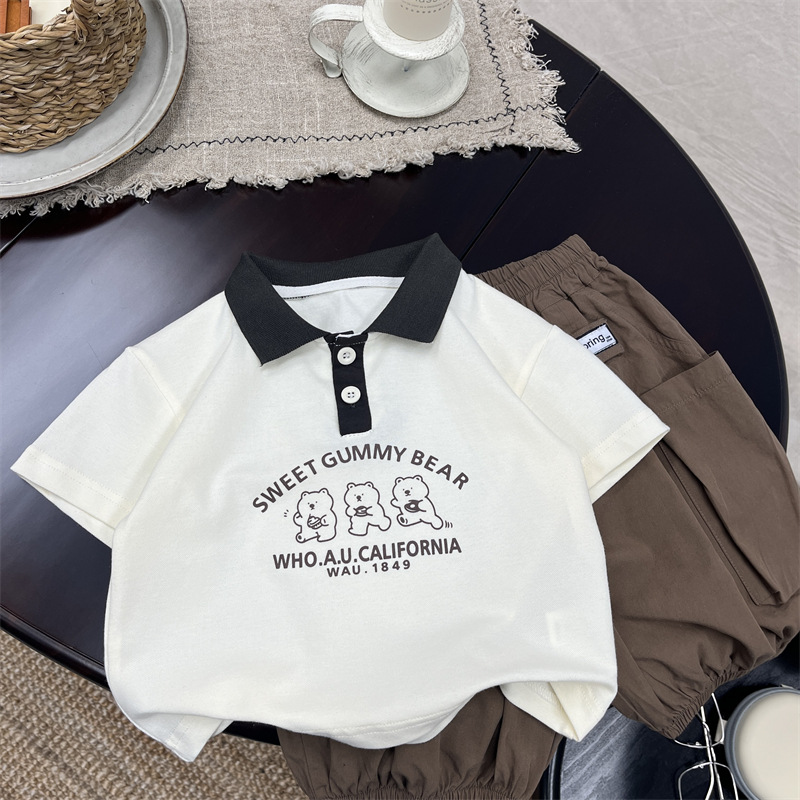 男童夏装短袖小童韩版百搭polo衫儿童透气纯棉上衣宝宝新款衣服潮