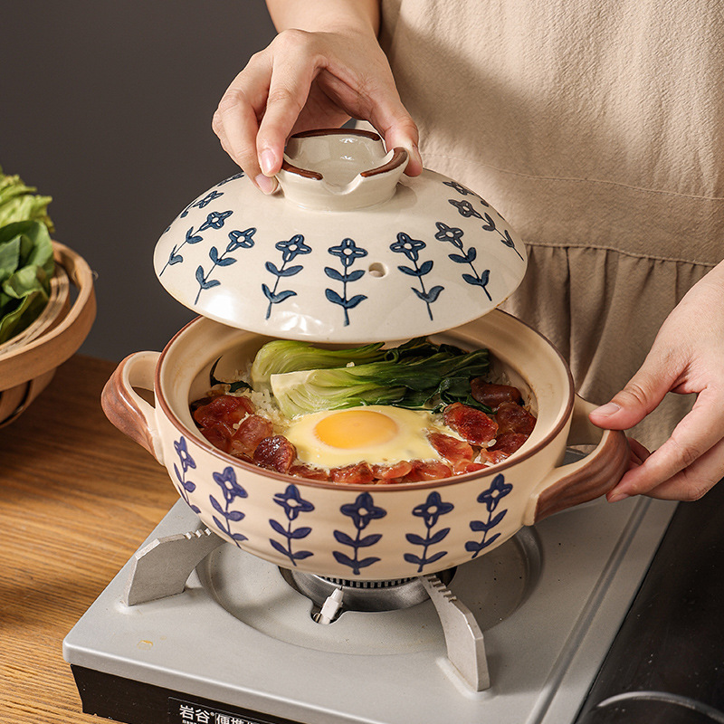 A generation of hair casserole high temperature resistant crock pot soup pot ceramic casserole pot soup pot stew pot open fire household gas cooker