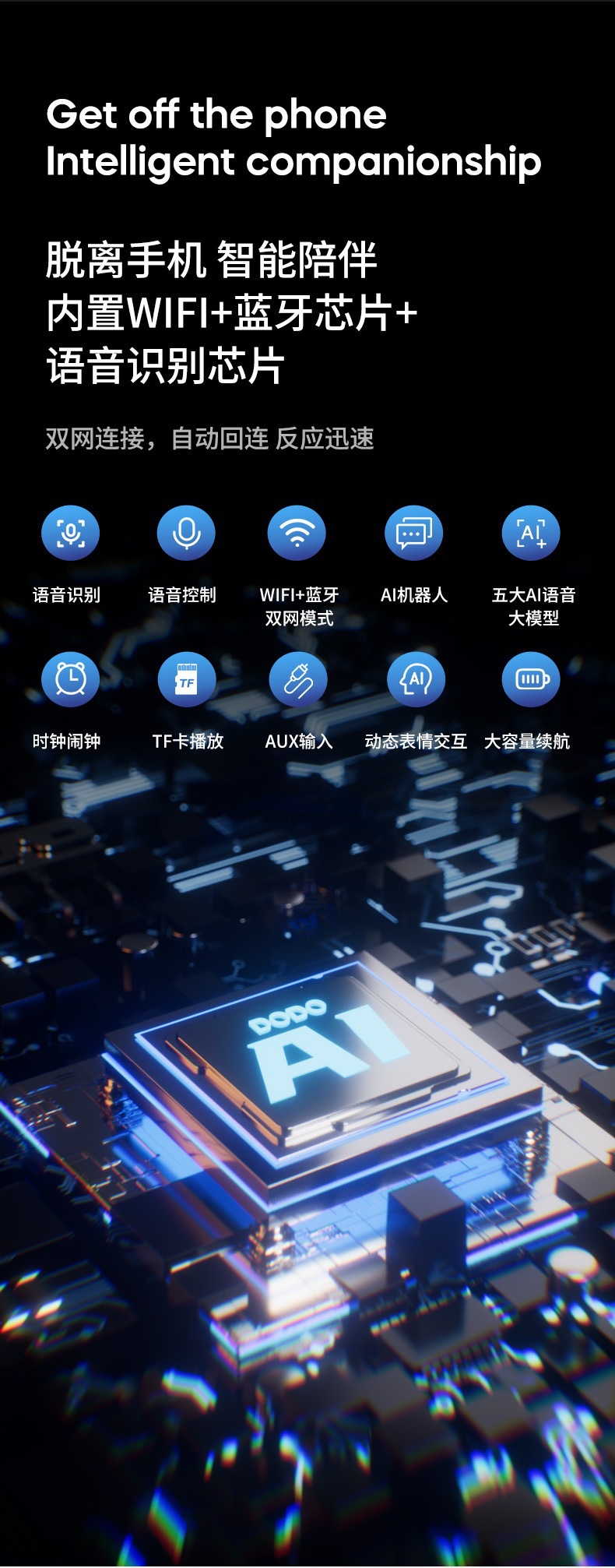 Doubao ai intelligent Dialogue toy DeepSeek Chat Desktop Little robot Artificial companion boy and child gift pic 3