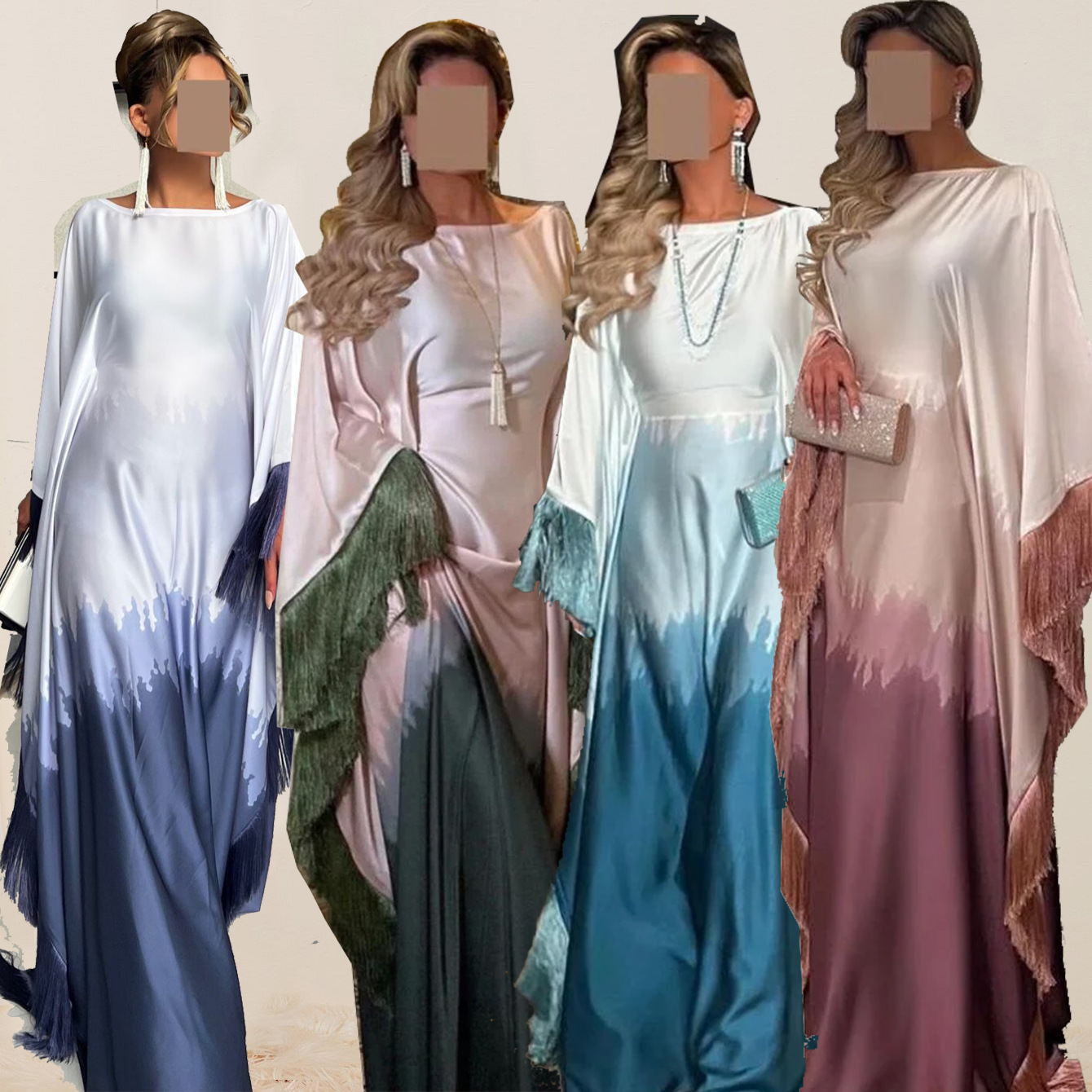 Cross-border Amazon AliExpress bestseller 2025 Summer New Middle Eastern Arab robe Long Dress Women's wear