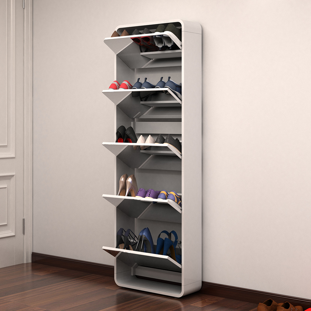 خزانة الأحذية المقوسة ذات الوجه الأنيق المتطابقة Specification image