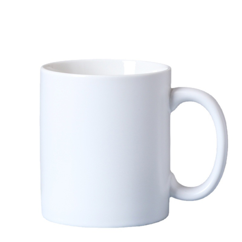 Modern Simple Ceramic Mug Solid Color Nordic Style Simple Standard Straight Cylindrical International Cup Printed Logo Item Picture