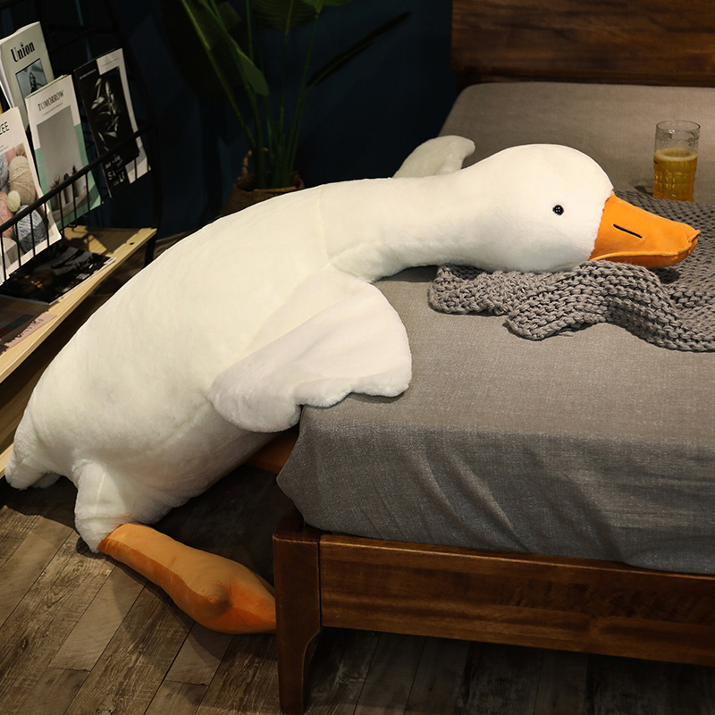 Big White Goose Pillow Tiktok New Plush Toy Duck Doll Girl Gift Dolls To Accompany Sleeping Cushion Wholesale Application Scenario