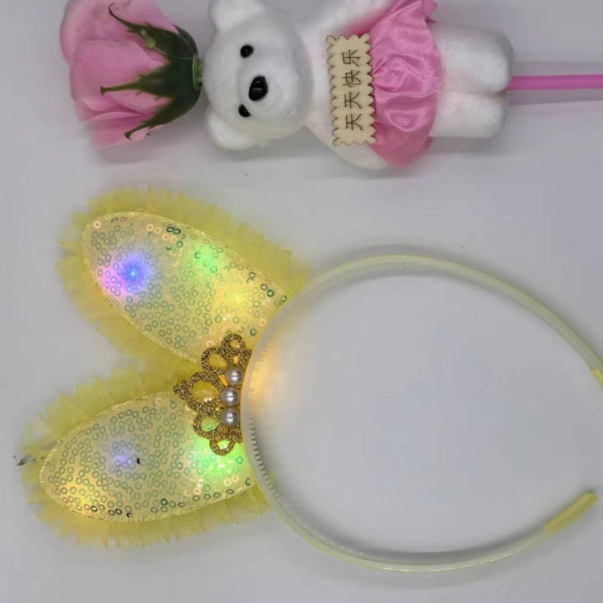 发光玩具头戴/发光的/摆摊发光玩具/猫耳朵/发光产品图