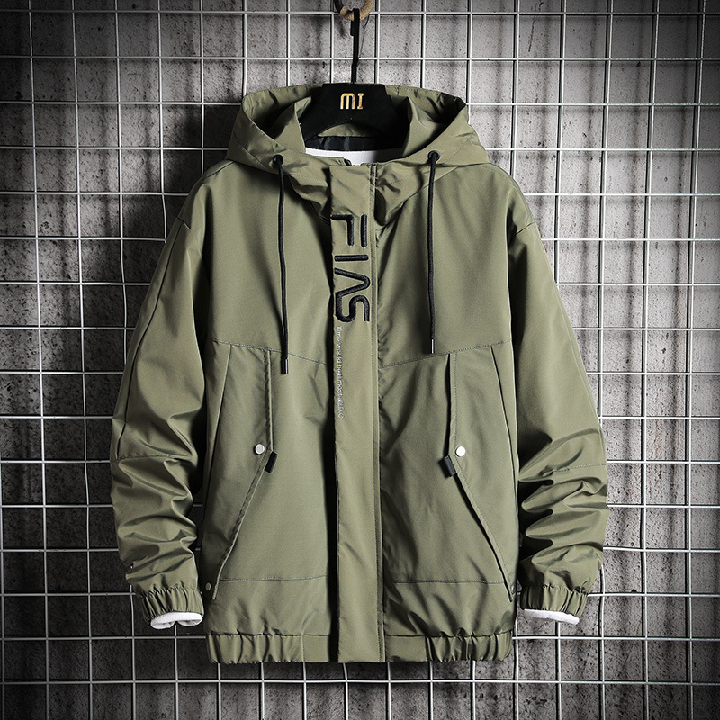 Autumn 2022 New Men's Jacket Large Size Coat Fashion Casual Hooded Top Tooling Thin Autumn Clothes