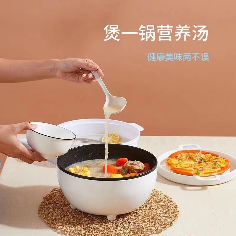 Wok eléctrico multifunción fry fry steamer cocina eléctrica integrada fabricante directo suministro al por mayor hogar dormitorio antiadherente hot pot details Picture
