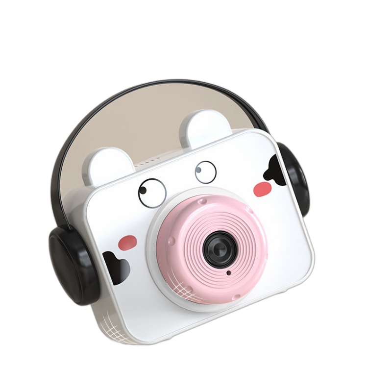 Douyin's same style cartoon animal camera bubble machine, automatic lighting, music, bubble blowing, street stall toy wholesale Item Picture