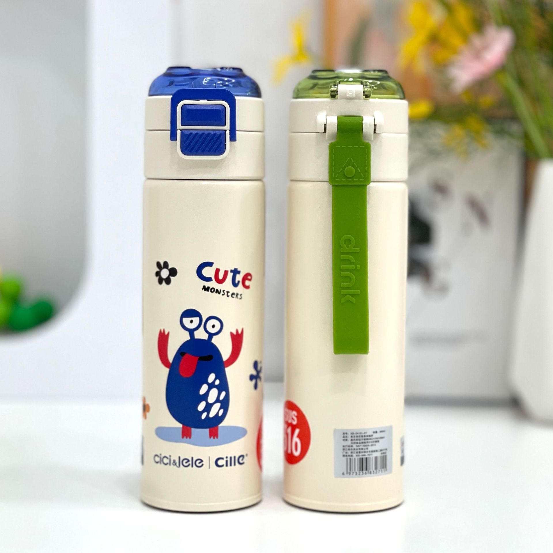 Hille Thermos Cup Women's Large Capacity 316 Stainless Steel Straw Cup Children Primary School Simple Portable Cup Water Cup Application Scenario