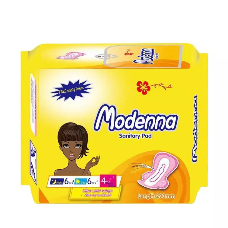 Sanitary Napkin Factory Wholesale Sanitary Napkin Pads 6+6+4 Assembly Export To West Africa Kenya Application Scenario