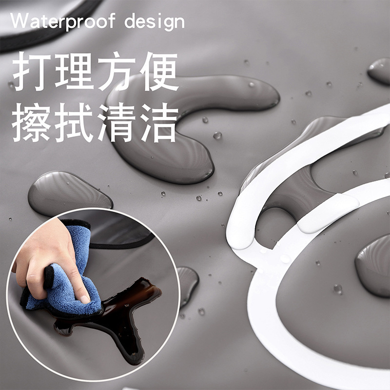 【 Chi Jia 】 Breathable TPU non-washable waterproof and oil-resistant apron, home kitchen work clothes for adults cooking at work details Picture