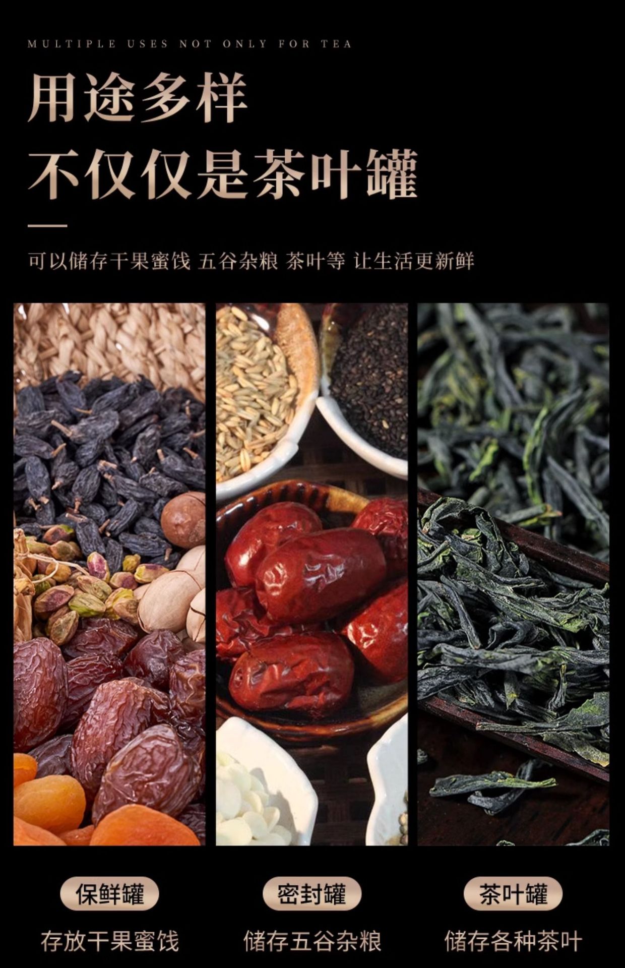 304 stainless steel tea canister, sealed canister, moisture-proof, household portable small tea canister, travel small tea box pic 22