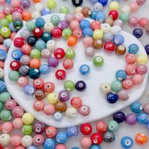 10mm ceramic beads Colored ceramic beads Handmade diy accessories Necklace Bracelet Accessories Round perforated beads beaded