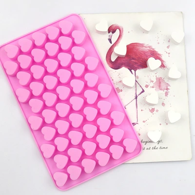 Minghao 55 Small Love Silicone Chocolate Mold Silicone Candy Ice Mold Fire Paint Wax Vertical Mold