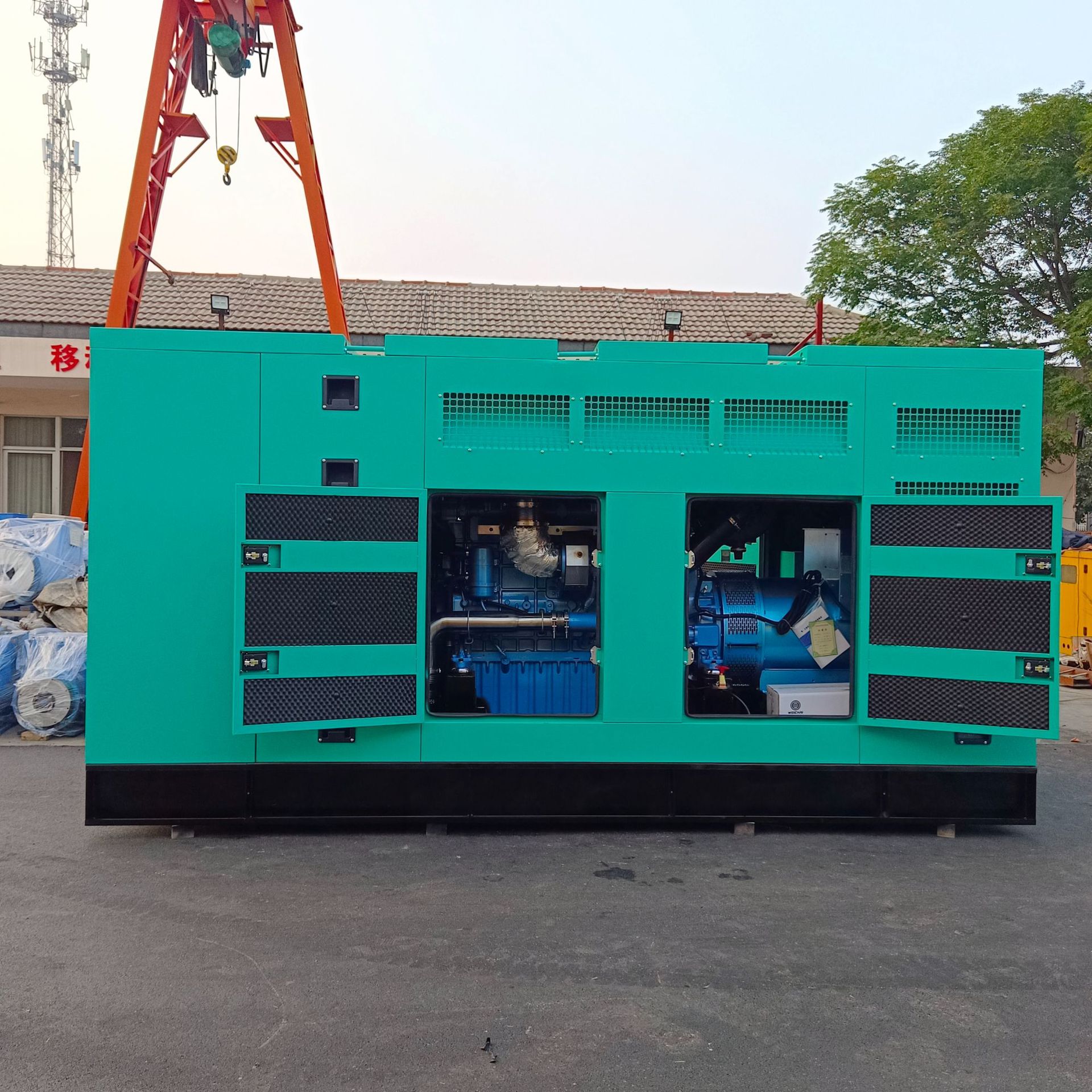 300KW电机组纯铜无刷交流发电机玉柴足功率发电机组54545