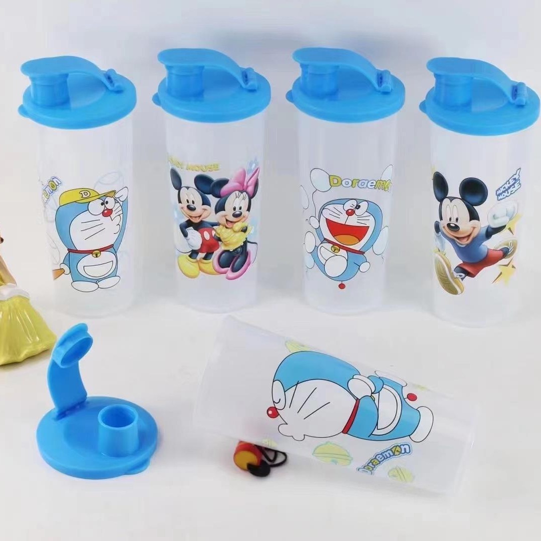 Kids' water cup Kulomi KT Cat Unicorn Kulomi tall Mouth cup Spider-Man plastic cup