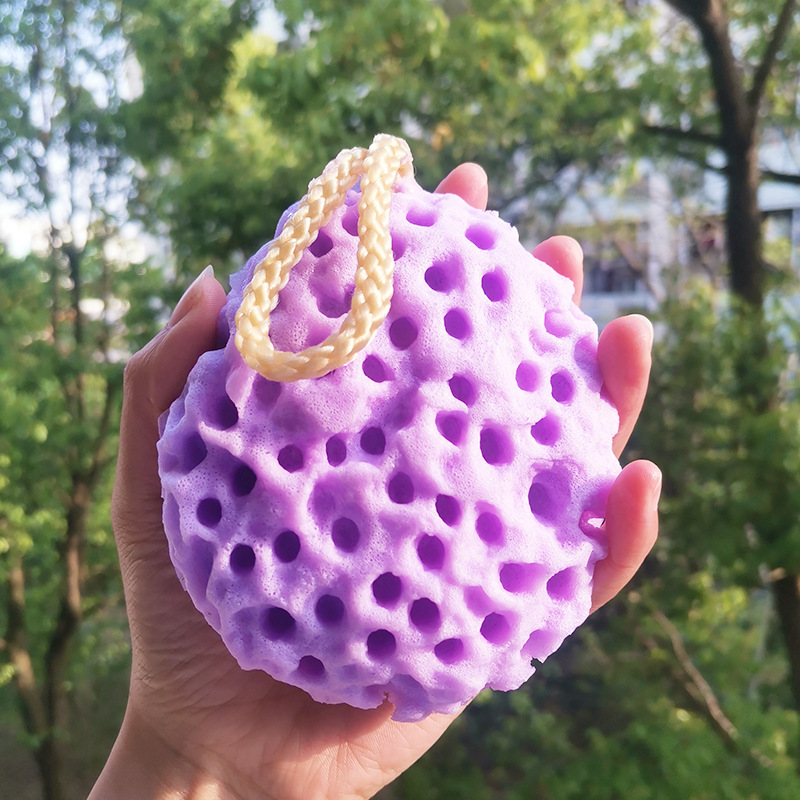 New honeycomb sponge wipe soft not loose bath ball scrub body clean bath ball sponge honeycomb bath cotton