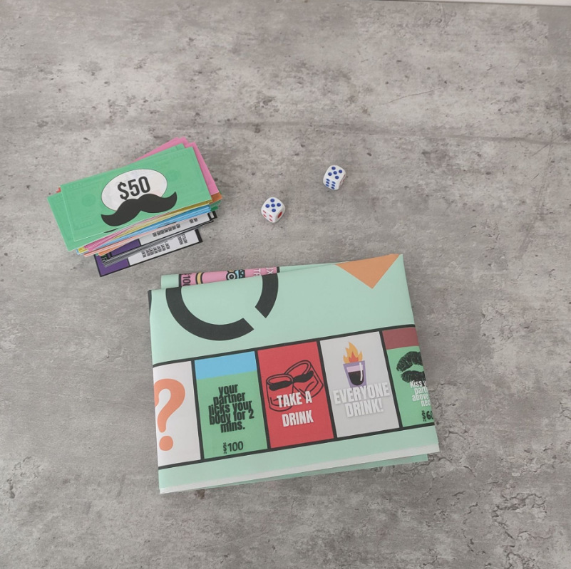 Wholesale Of Cross-Border New Product Adult Couple Game Night: Adult Couple Date Game Night Chessboard Specification drawing