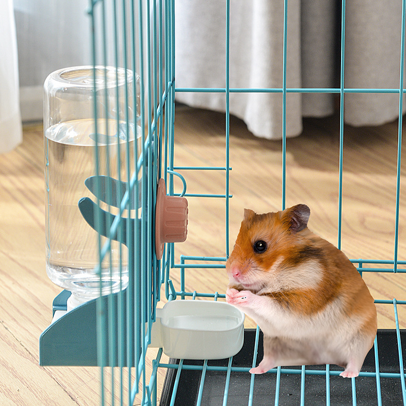 Pet drinker Hanging hamster cage automatic drinking Large capacity removable automatic refill pet water bowl details Picture
