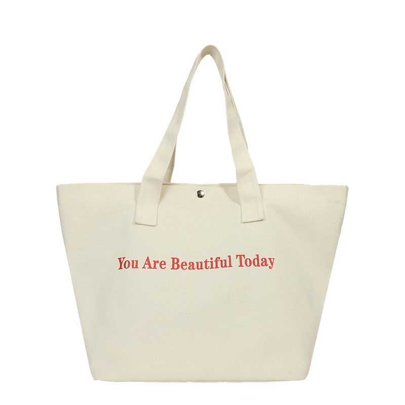 Large Capacity Tote Bag 2023 New Fashion Trend Personality Handbag Monogram Print Canvas Underarm Shoulder Bag Item Picture